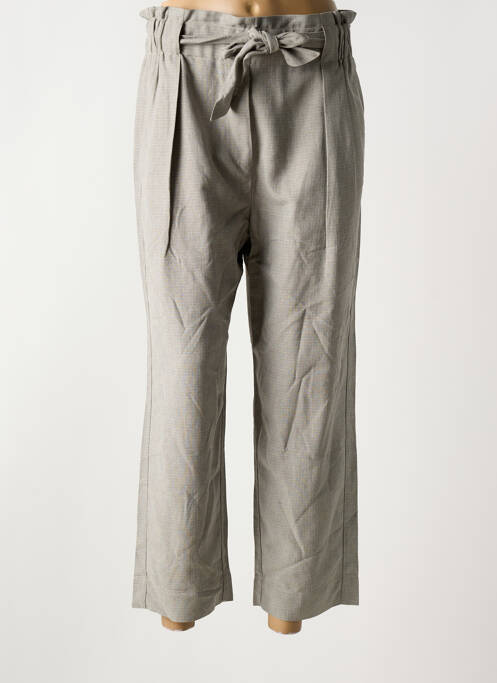 Pantalon drept talie elastică mărime normală gri SESSUN femme