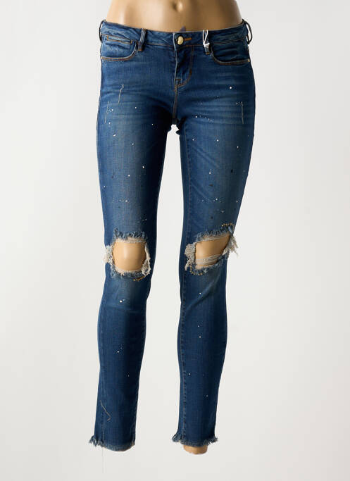 Blugi cu croială slim albastru GUESS femeie