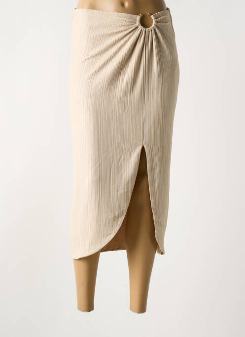 Fustă lungă bej GUESS femeie