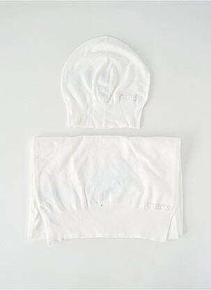 Căciulă elasticitate alb GUESS femeie