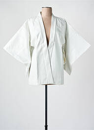 Jachete kimono guler în v alb CHROMABLE femeie