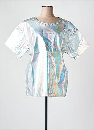 Top argintiu CHROMABLE femeie