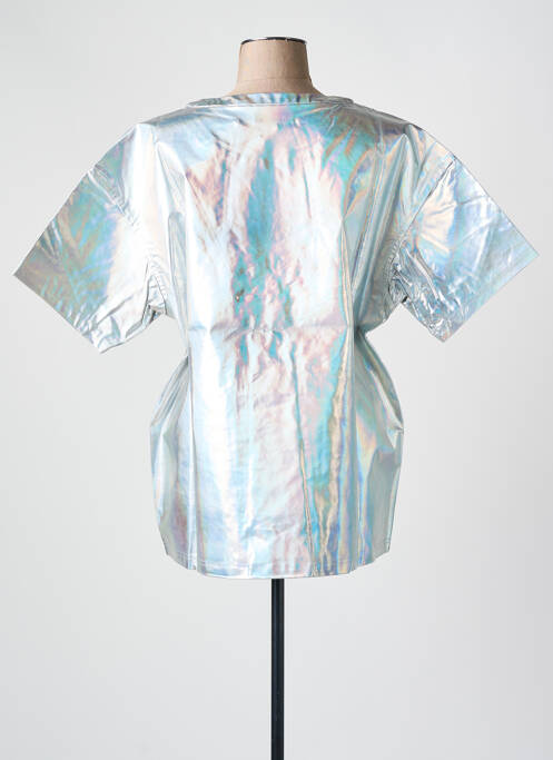 Top argintiu CHROMABLE femeie