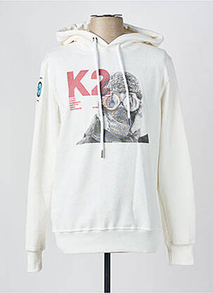 Hanorac cu glugă alb 1921TSHIRT femeie