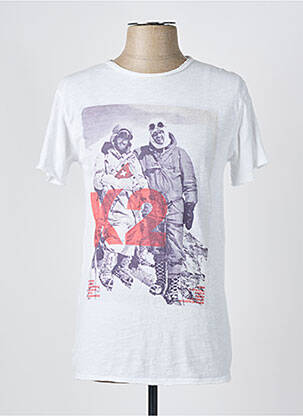 Tricou croială dreaptă mâneci scurte alb 1921TSHIRT femeie