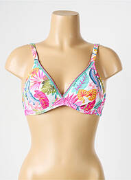 Sutien de costum de baie elasticitate sutien balconet cu decolteu înalt alb ANTIGEL femme