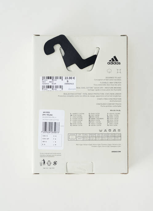 Boxer negru ADIDAS bărbat