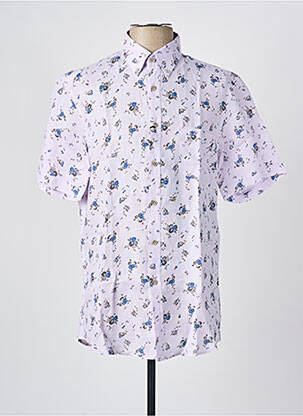 Cămașă cu mâneci scurte violet FLORENTINO bărbat