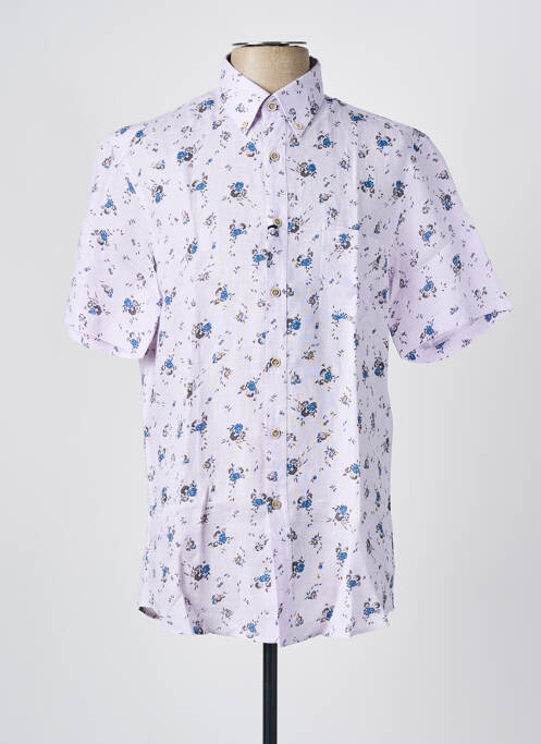 Cămașă cu mâneci scurte violet FLORENTINO bărbat
