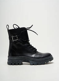 Botine/ghete material neted toc plat până la 3 cm negru HUGO BOSS femme