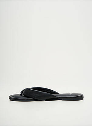 Șlapi chiquet toc plat până la 3 cm negru HUGO BOSS femeie
