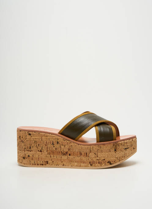 Mulete/Saboți verde SIYU femeie