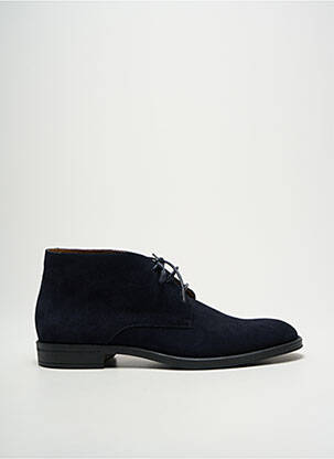Botine/ghete nubuc toc mic albastru HUGO BOSS bărbat