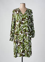Rochie midi croială fluidă mâneci lungi verde HUGO BOSS femeie