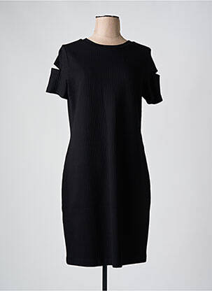 Rochie midi mâneci lungi mâneci lungi negru HUGO BOSS femeie