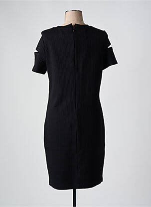 Rochie midi mâneci lungi mâneci lungi negru HUGO BOSS femeie