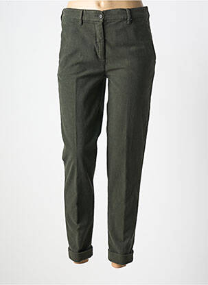 Pantalon chino închidere cu fermoar sub clapetă cu nasturi mărime normală verde ASPESI femeie