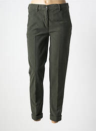 Pantalon chino închidere cu fermoar sub clapetă cu nasturi mărime normală verde ASPESI femeie