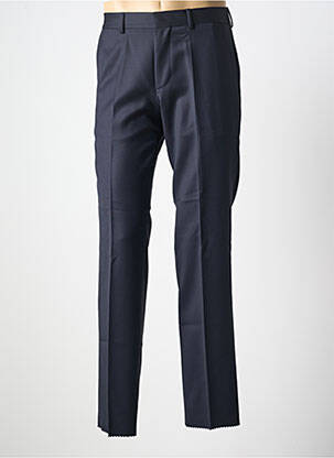 Pantalon drept țesătură poplin mărime normală albastru HUGO BOSS bărbat