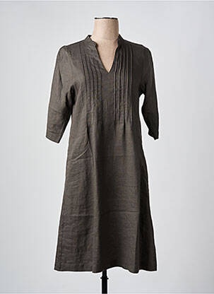 Rochie midi mâneci 3/4 mâneci 3/4 verde WHYCI MILANO femeie