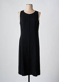 Rochie midi țesătură crep fără mâneci negru ASPESI femme