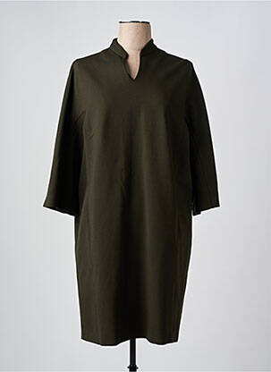 Rochie midi mâneci 3/4 mâneci 3/4 verde ASPESI femeie