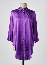 Tunică mâneci lungi guler de bluză violet HER SHIRT femme
