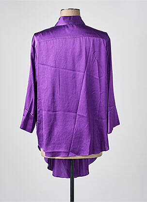 Tunică mâneci lungi guler de bluză violet HER SHIRT femeie