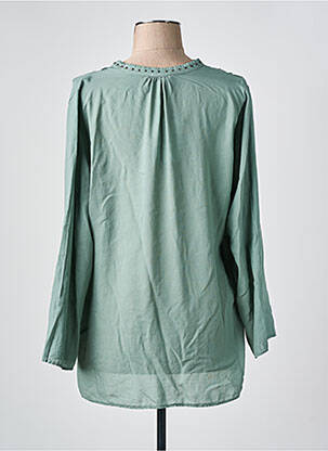 Cămașă țesătură poplin mâneci lungi verde MASON'S femeie
