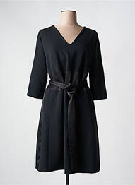 Rochie midi mâneci lungi mâneci lungi negru HUGO BOSS femeie