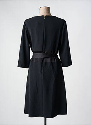 Rochie midi mâneci lungi mâneci lungi negru HUGO BOSS femeie