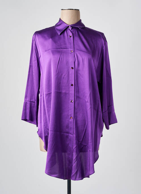 Tunică mâneci lungi violet HER SHIRT femeie