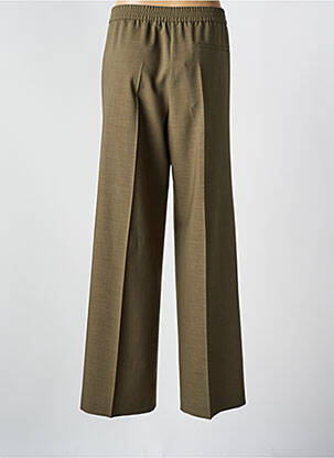 Pantalon larg țesătură crep mărime normală verde HUGO BOSS femeie