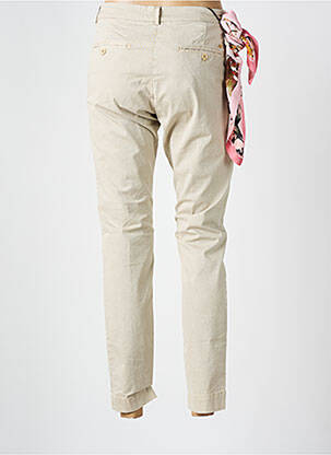Pantalon chino țesătură poplin mărime normală bej MASON'S femeie