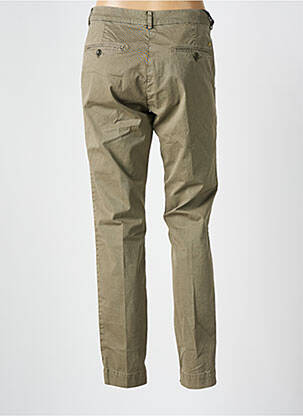 Pantalon chino țesătură poplin mărime normală verde MASON'S femeie