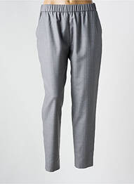 Pantalon drept talie elastică mărime normală gri FABIANA FILIPPI femme