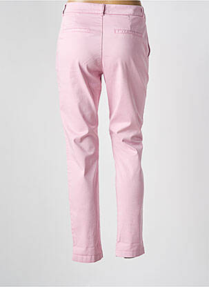 Pantalon chino țesătură poplin mărime normală roz HUGO BOSS femeie