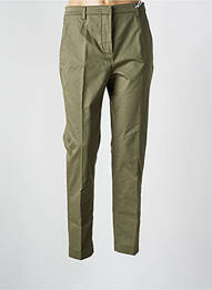 Pantalon chino țesătură poplin mărime normală verde ASPESI femeie
