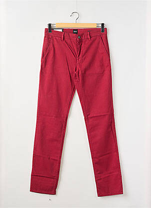 Pantalon chino țesătură poplin mărime normală roșu HUGO BOSS bărbat
