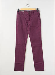 Pantalon chino țesătură poplin mărime normală violet HUGO BOSS bărbat