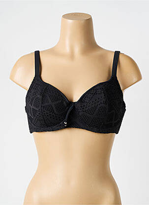 Sutien de costum de baie elasticitate sutien cupe întregi cu decolteu înalt negru FREYA femeie