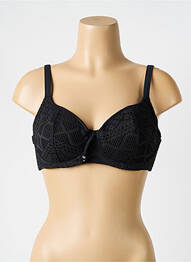 Sutien de costum de baie elasticitate sutien cupe întregi cu decolteu înalt negru FREYA femme