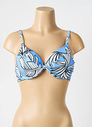 Sutien de costum de baie elasticitate sutien cupe întregi cu decolteu înalt albastru FREYA femme