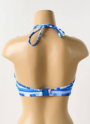Sutien de costum de baie top triunghiuri top triunghiuri albastru FREYA femeie