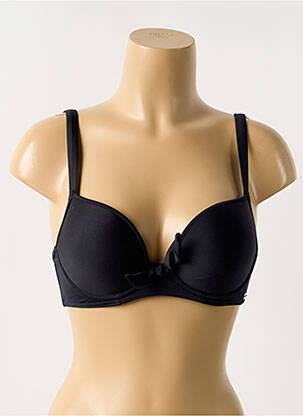 Sutien de costum de baie bretele elastice reglabile sutien balconet cu decolteu înalt negru FREYA femeie