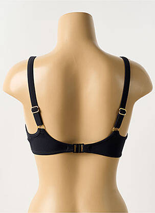 Sutien de costum de baie bretele elastice reglabile sutien balconet cu decolteu înalt negru FREYA femeie