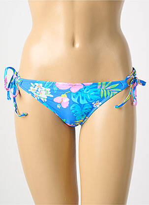 Chiloți de baie imprimeu tie and dye bikini albastru FREYA femeie
