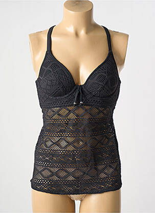 Sutien de costum de baie elasticitate top triunghiuri negru FREYA femeie