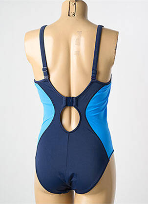 Costum de baie dintr-o singură piesă elasticitate albastru FREYA femeie
