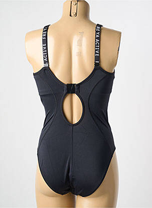 Costum de baie dintr-o singură piesă elasticitate negru FREYA femeie